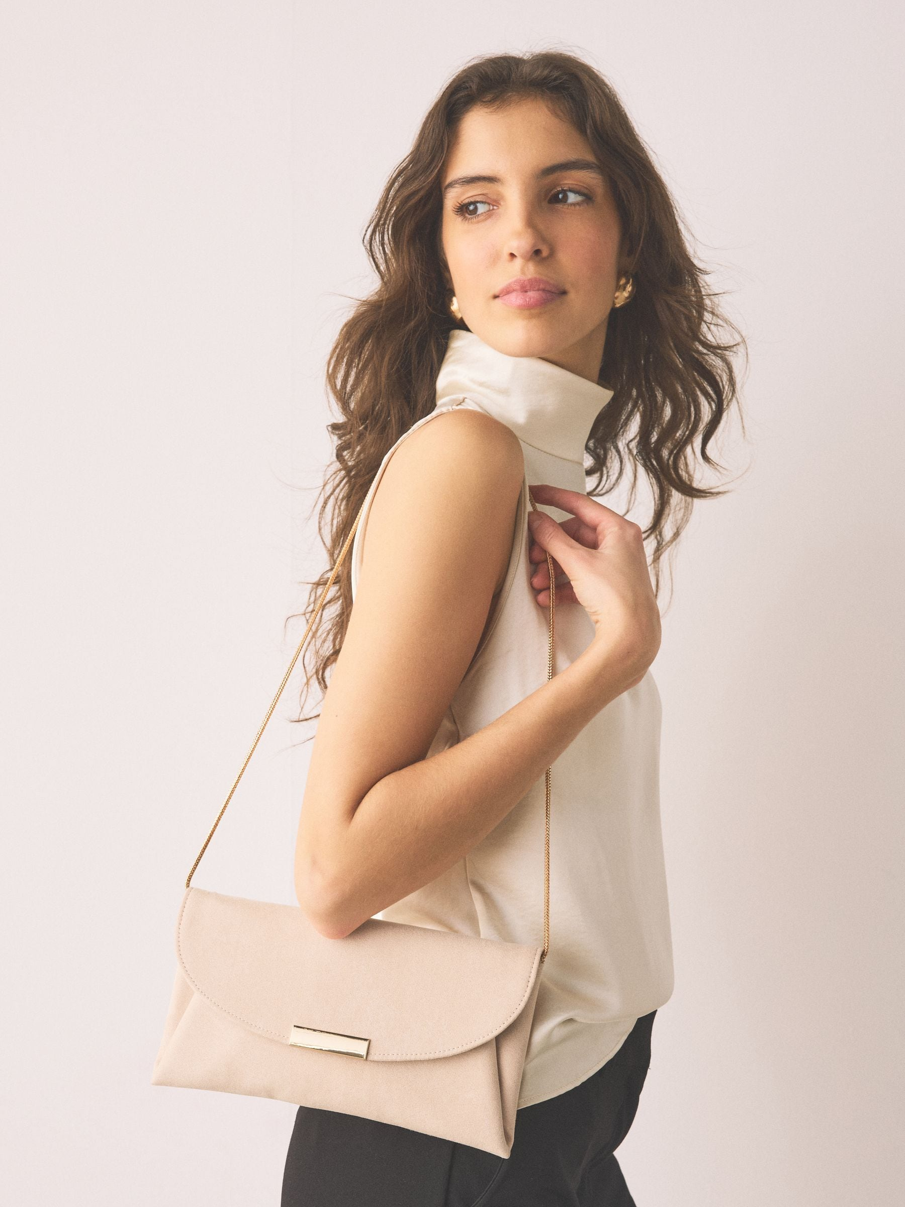 Nude Clutch Bag